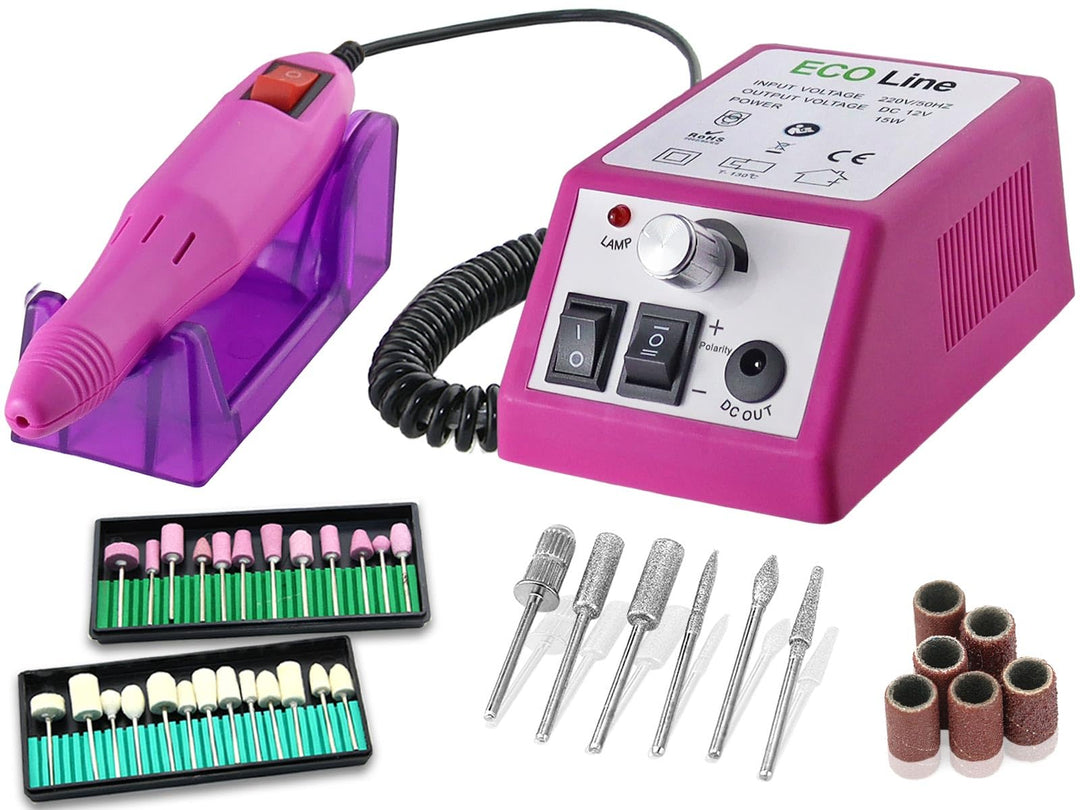 Fusspflege-Set Maniküre-Set Kombi Fusspflegegerät Hornhautentferner Elektrisch mit Diamantschleifer