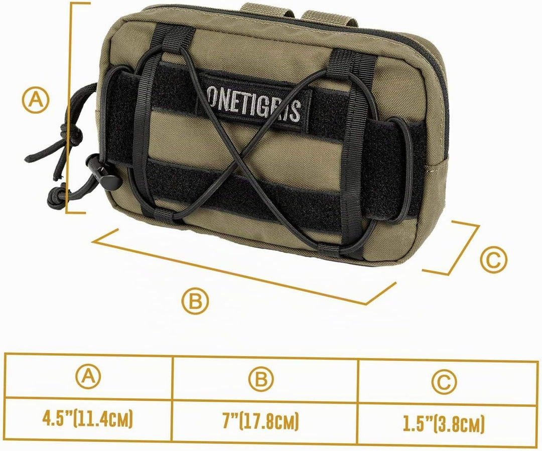 OneTigris EDC Futterbeutel für Hunde, Pouch Zusatztasche für Hunderucksack MOLLE Futterbeutel Hundet