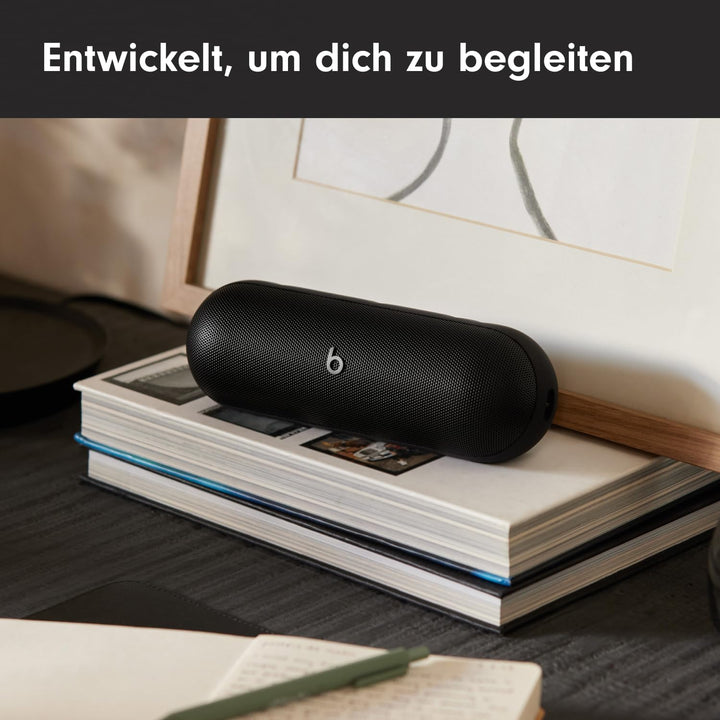 Beats Pill Tragbarer Bluetooth-Lautsprecher, Bis zu 24 Stunden Akkulaufzeit, Wasserabweisend, Kompat