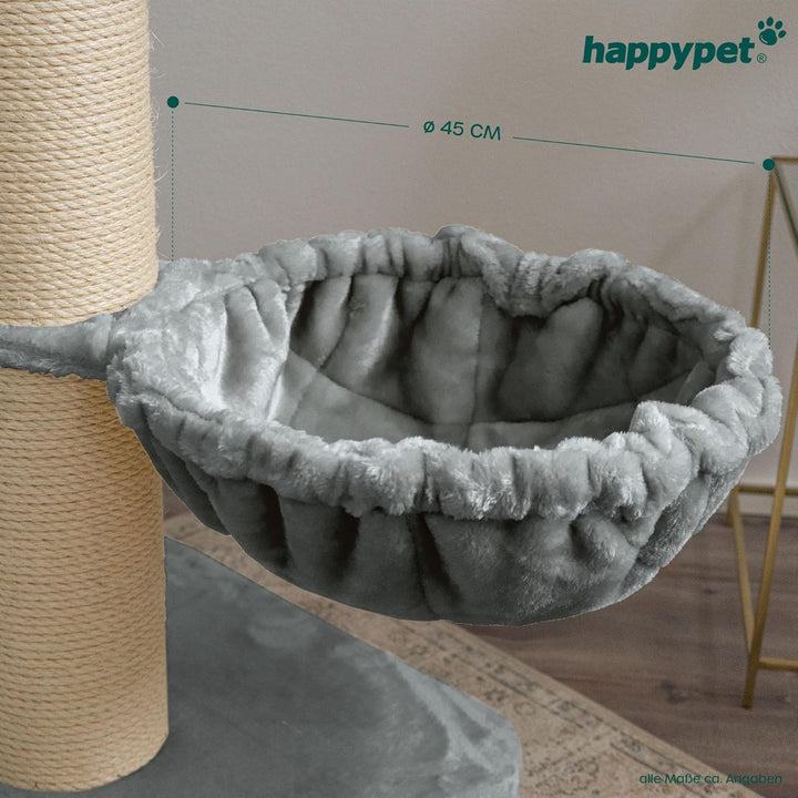 HAPPYPET Universal XXL Liegemulde für Kratzbaum Ø 45 cm - Schlafmulde für grosse Katzen, Maine Coon,