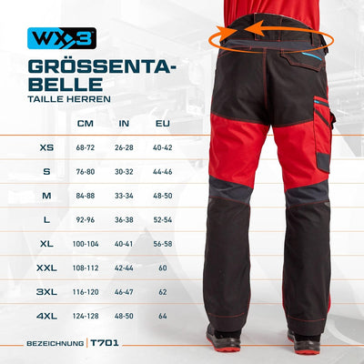 Portwest WX3 Service Bundhose, Grösse: 48, Farbe: Metal Grau, T701MGR48 Metal Grey 48 Regular Length