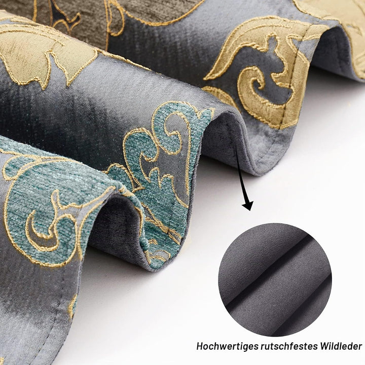 TOPLUXE Tischläufer mit Quasten, Jacquard Tischdecke für Esstisch Urlaub Party Wohnzimmer Dekoration