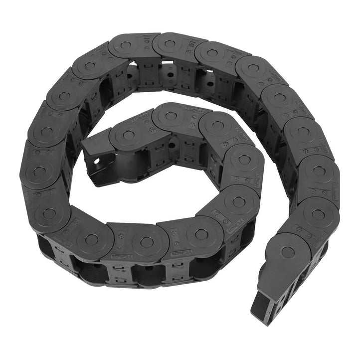 Drag Chain Kabelträger, 100 cm 25 x 38 mm Flexibler schwarzer Nylon-Kabelträger Drag Chain Bridge-Ty