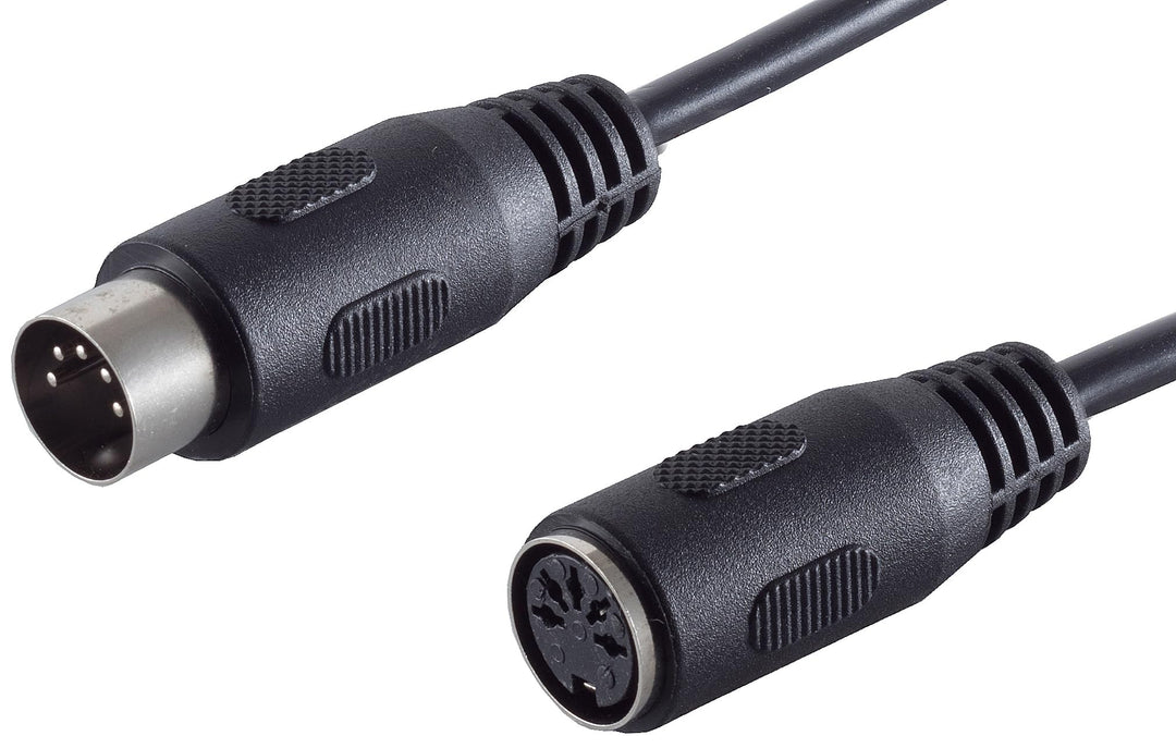 1aTTack.de 10x 1,5m DIN Verlängerung 5 pol Stecker Buchse Hochwertiges Audio Kabel Vergossene Stecke