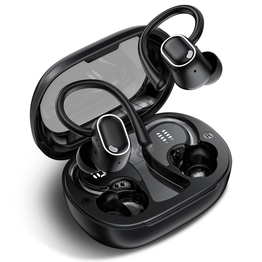Bluetooth Kopfhörer Sport In Ear, Bluetooth 5.4 Kabellos Kopfhörer mit Ohrbügel, Hi-Fi Stereo, 50 St