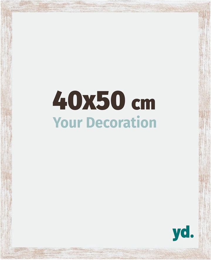 yd. Your Decoration - Bilderrahmen 40,00x50,00 cm - Bilderrahmen aus MDF mit Acrylglas - Antireflex
