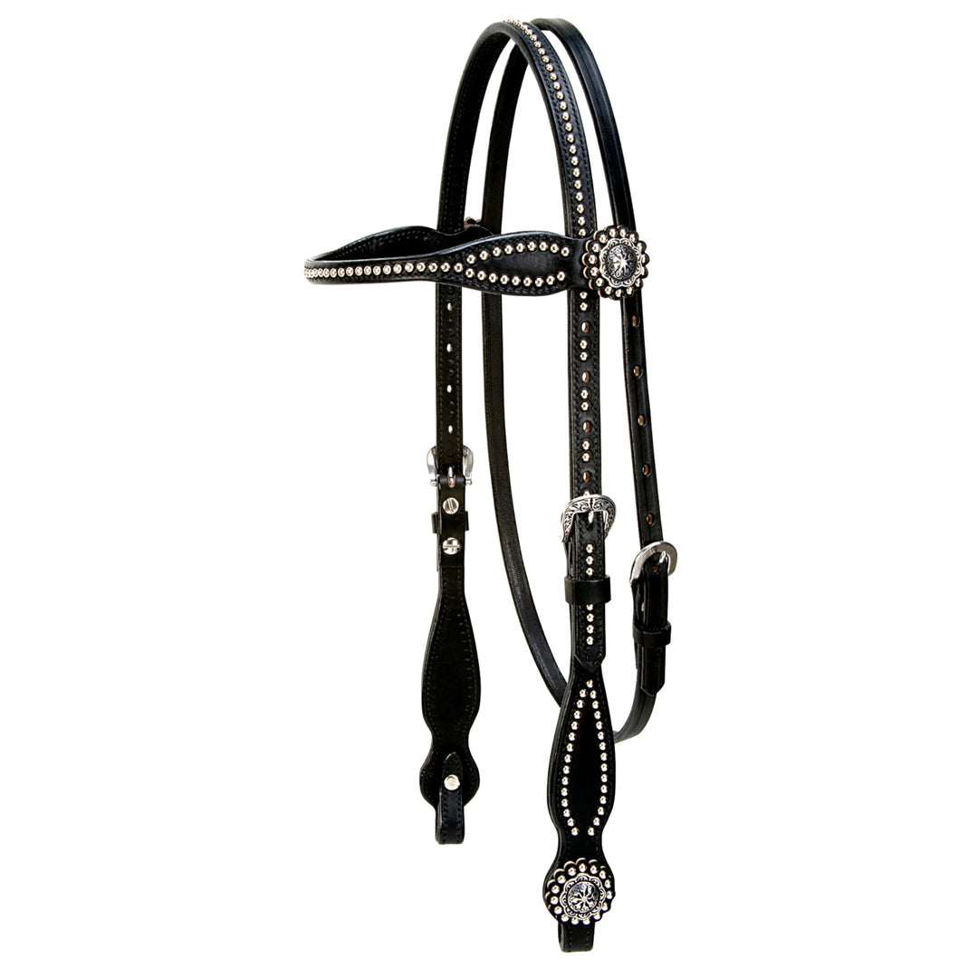 Weaver Leather Back in Black Collection Stirnband Halfter, Stirnband-Halter