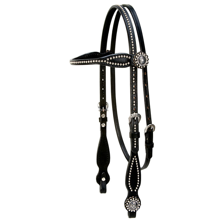Weaver Leather Back in Black Collection Stirnband Halfter, Stirnband-Halter
