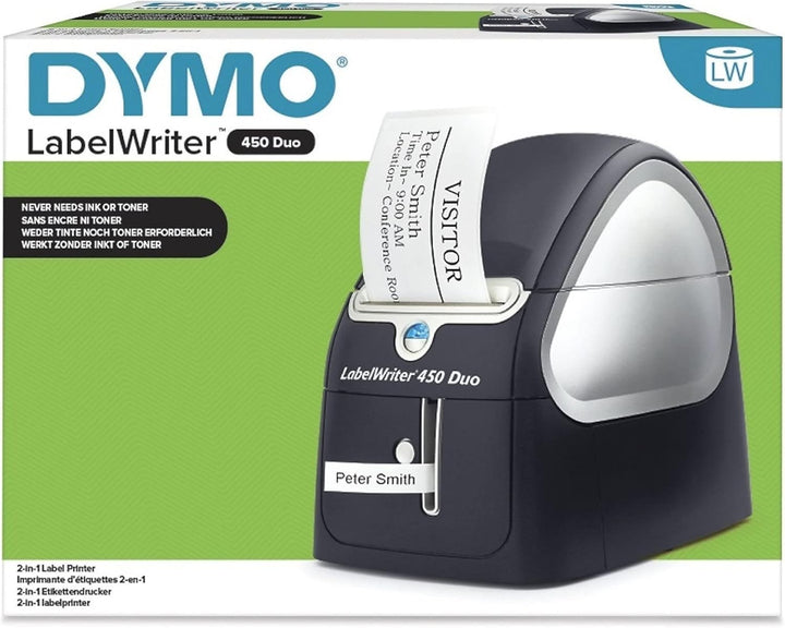 DYMO LabelWriter 450 Duo Etikettendrucker | Professioneller 300 dpi. Thermodirekt Etikettiergerät |