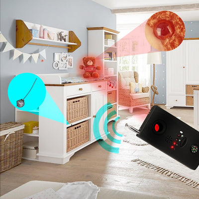 Schnurloser Wanzenfinder KG15 mit Kamera chip Reflektor Wanzensuchgerät Wireless Tap Detector Spionf
