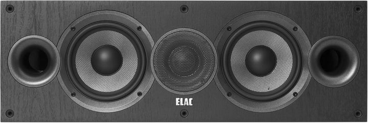 ELAC Debut 2.0 Center-Lautsprecher C5.2, Box für Musikwiedergabe über Stereo-Anlage, 5.1 Surround-So