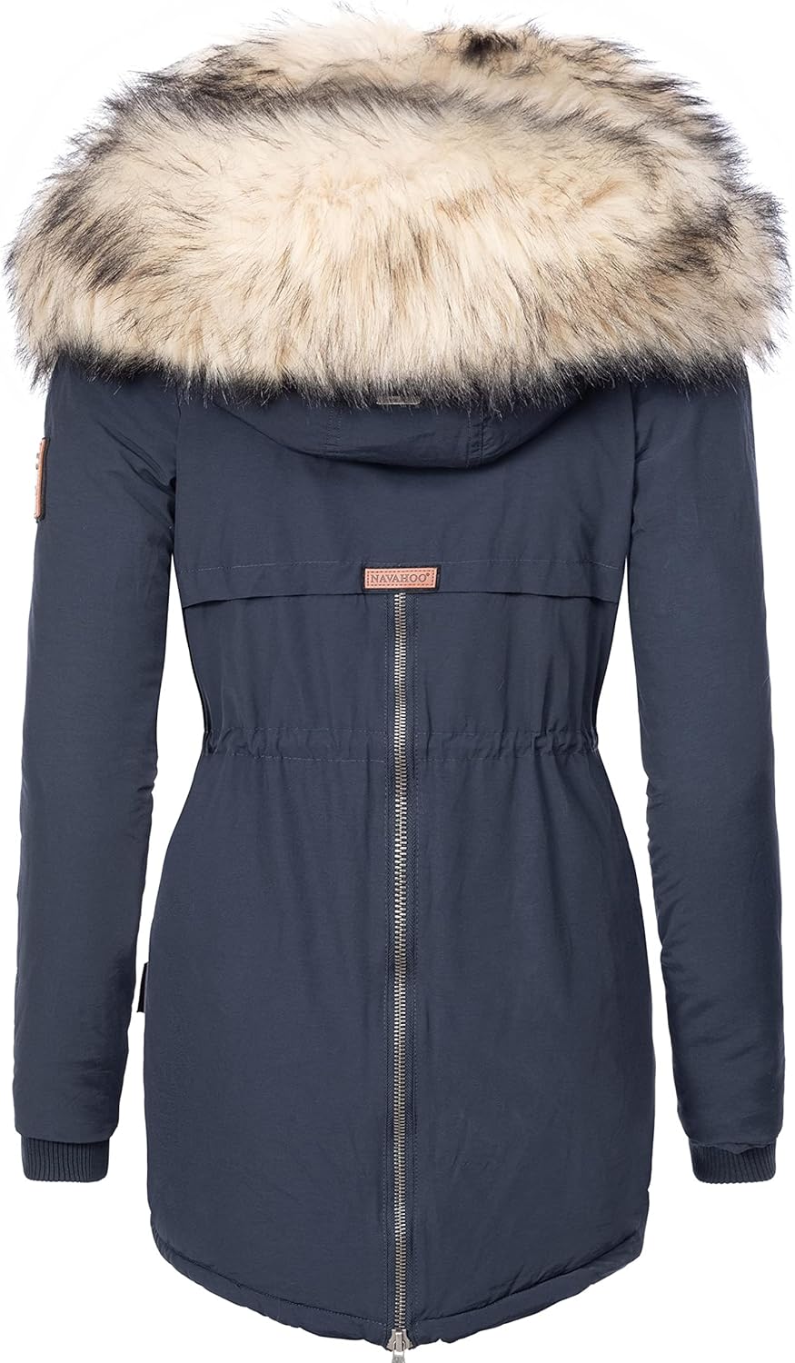 Navahoo Damen Warmer Winterparka mit Kapuze Sweety XS-XXL XS Navy, XS Navy