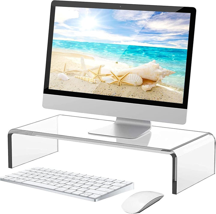guofa Monitorständer, Acryl Bildschirmerhöhung, Acryl Tisch, Schreibtisch Monitorerhöhung für Laptop