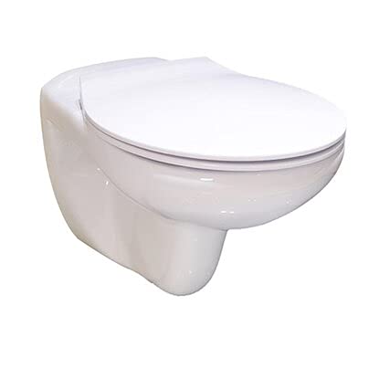 VEREG Wand-WC HANNA, spülrandlos, inkl. WC-Sitz absenkbar und abnehmbar Wand-WC Weiss Hanna, Wand-WC