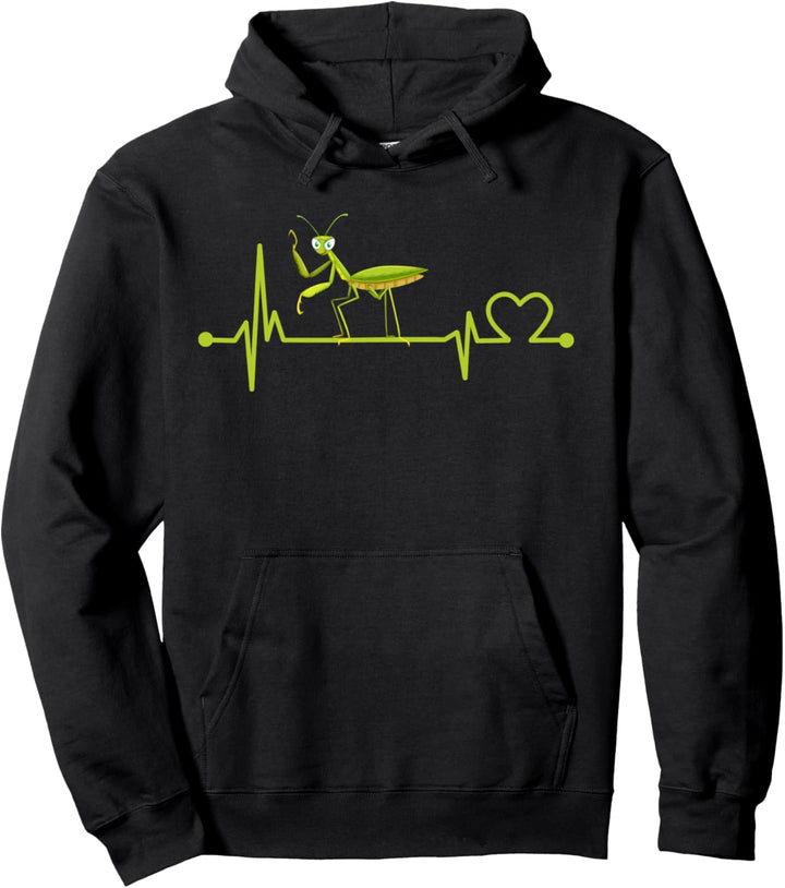 Gottesanbeterin Herzschlag Hemd Tier für Kind/Frauen/Männer Pullover Hoodie