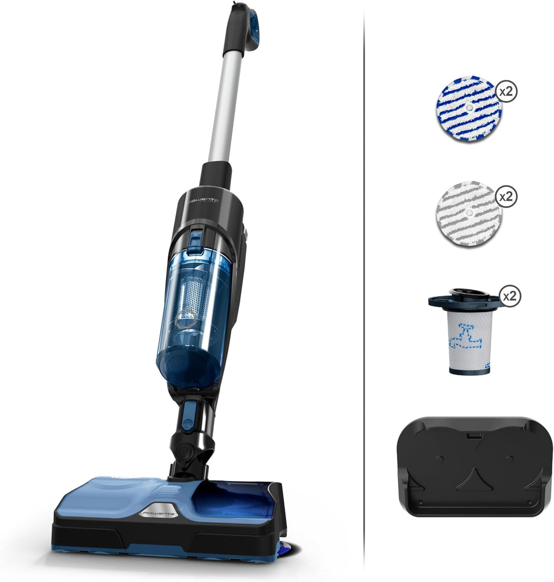 Rowenta X-Combo 2-in-1 Hybrid-Reiniger, Saugen und rotierendes Wischen gleichzeitig, 60 min. Autonom