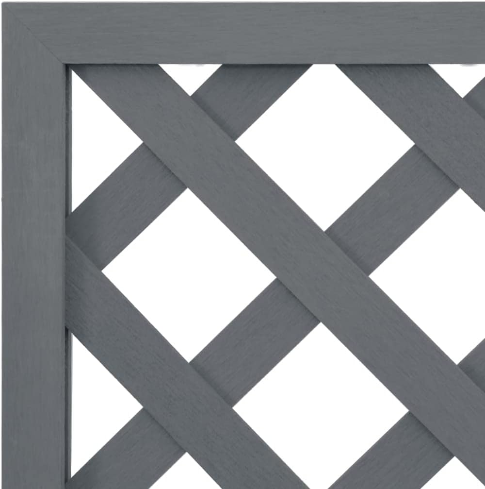 vidaXL Blumenkästen mit Rankgittern 2 STK. Grau 65x33x135 cm WPC Grau 2/65 x 33 x 135 cm, Grau 2/65