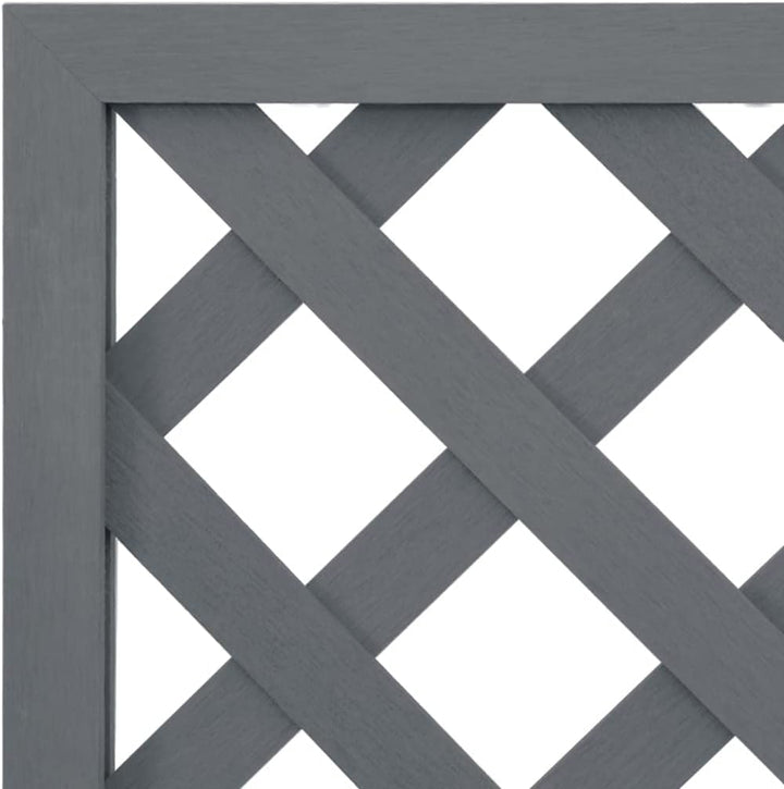 vidaXL Blumenkästen mit Rankgittern 2 STK. Grau 65x33x135 cm WPC Grau 2/65 x 33 x 135 cm, Grau 2/65