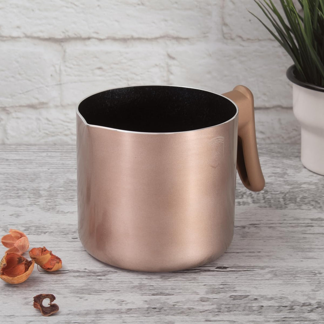 Granit Milchtopf Töpf für Milch 1.2L mit Antihaftbeschichtung BERLINGER HAUS Rose Gold BH-1966