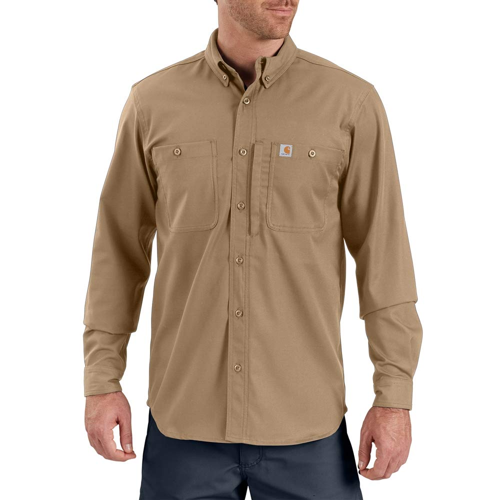 Carhartt Bekleidung Langarmhemd schwarz 3XL Grosse Grössen Tall Dunkles Kaki, 3XL Große Grö
