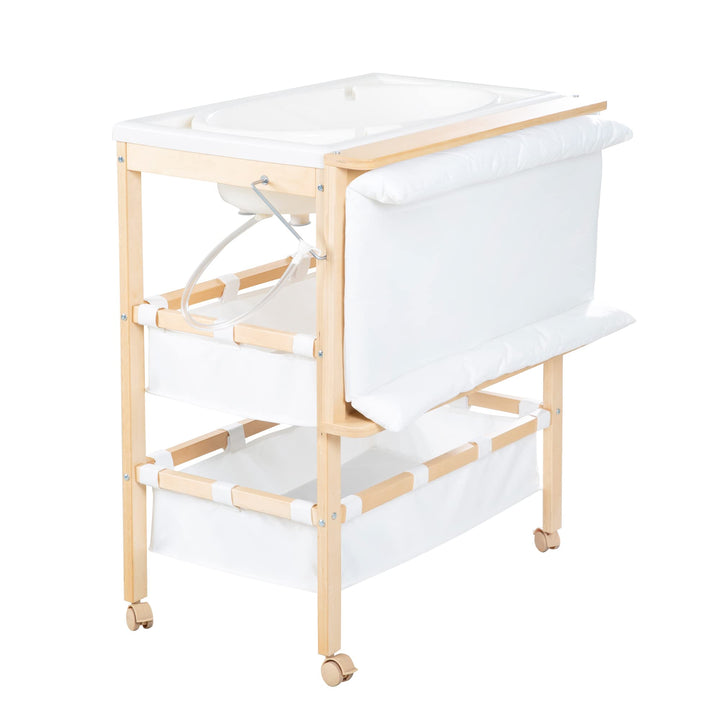 roba Bade Wickel Kombi Baby Pool - Wickeltisch klappbar mit integrierter Badewanne - Mobile Kombinat