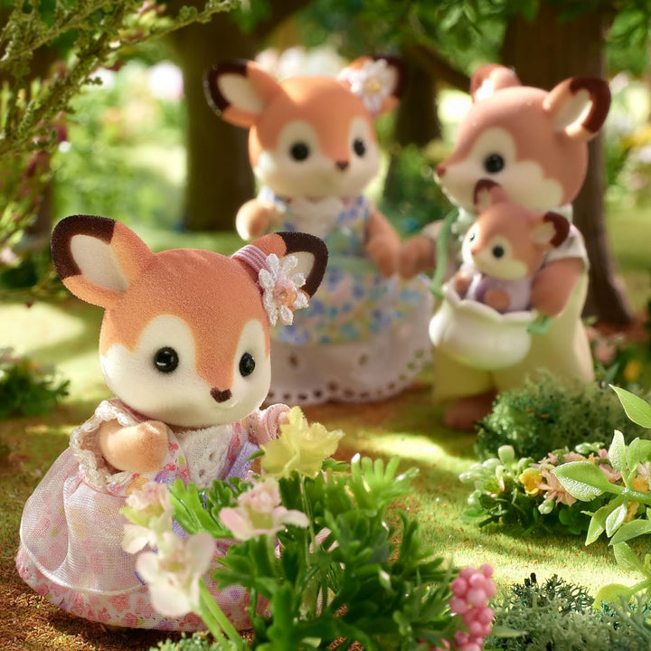 Sylvanian Families 5799 REH Familie, Tierfiguren Wald, Spielzeug für Kinder ab 3 Jahren