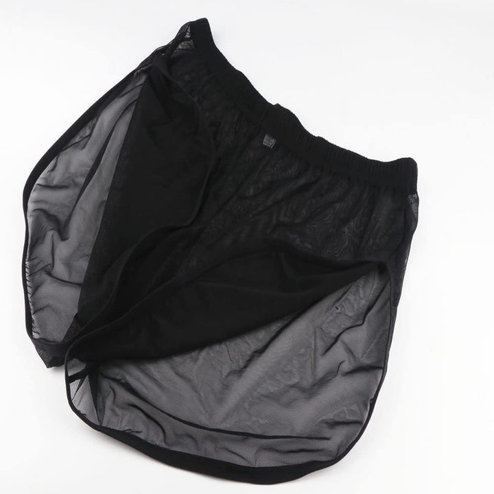Herren Boxershorts Transparent Leicht Luftig Atmungsaktiv Bequem Geeignet für den Sommer 3schwarz L,