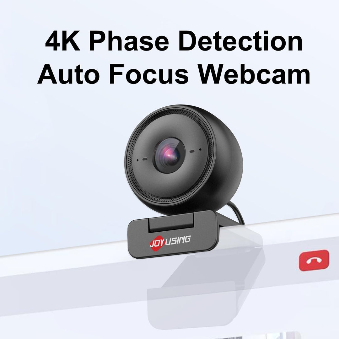 JOYUSING Flip600R 4K Streaming Webcam, Ultra 4K HD, Autofokus, PDAF, Geräuschunterdrückungsmikrofone