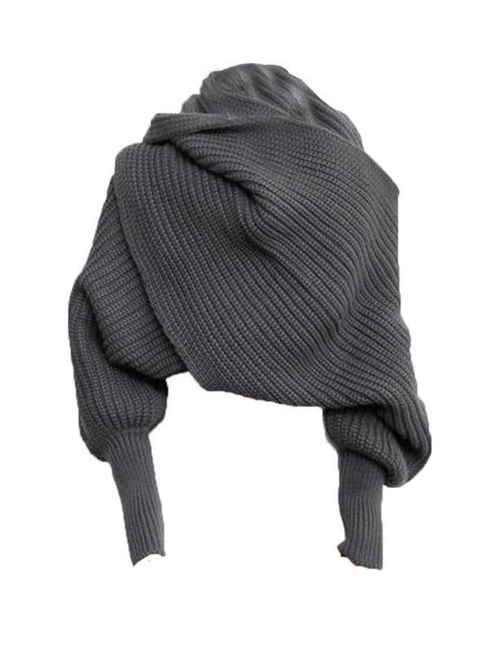 Butterme Mode Winter warme Normallack gestrickter Verpackungs Schal Häkeln Thick Schal Umhang mit Sl