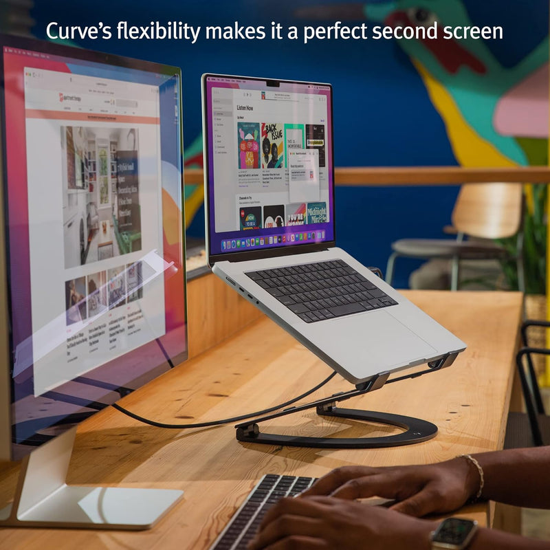 Twelve South Curve Flex | Ergonomischer höhen- und winkelverstellbarer Aluminium-Laptop-/MacBook-Stä