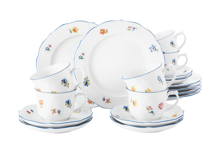 Seltmann Weiden 001.717234 Kaffeeservice 18-teilig Sonate Nostalgie, Weiss, 43.0 x 24.0 x 18.1 cm 18
