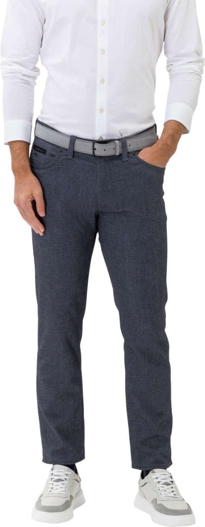 Brax Herren Hose Style Cadiz C Five-Pocket-Hose in Woo.Look-qualität 34W / 32L Blau (Storm 27), 34W