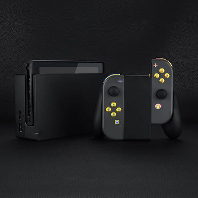 eXtremeRate LED Tasten für NS Switch Joycon,7 Farbe 9 Modi Leuchttaste ABXY Knöpfe Trigger Tasten Be