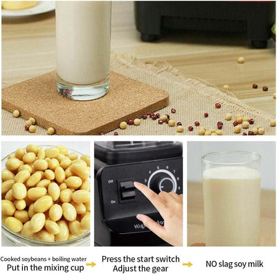 1500 W Standmixer, 2 L professioneller Mixer, Smoothie-Maker-Kombination mit 600 ml Mahlbecher, 6 sc