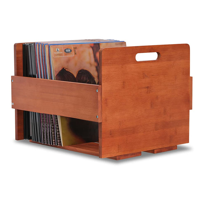 Artliving Schallplatten Aufbewahrung Vinyl LP Box - Schallplattenständer Holz - 41 x 38,5 x 31cm - S