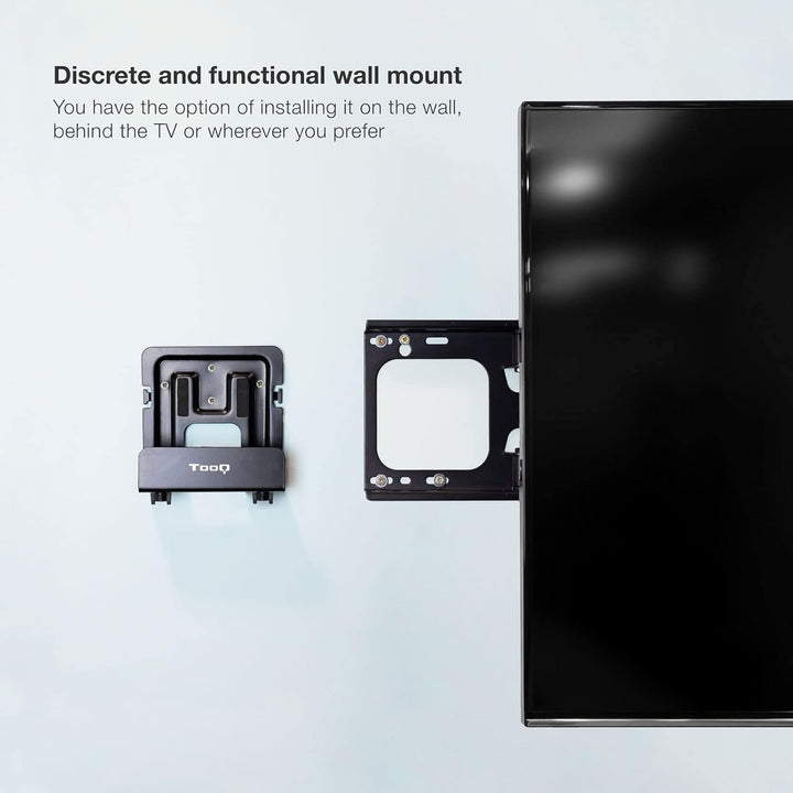 TOOQ TQMPM4776 - Universal-Wandhalterung für Media Player, Router, MiniPC, Farbe Schwarz