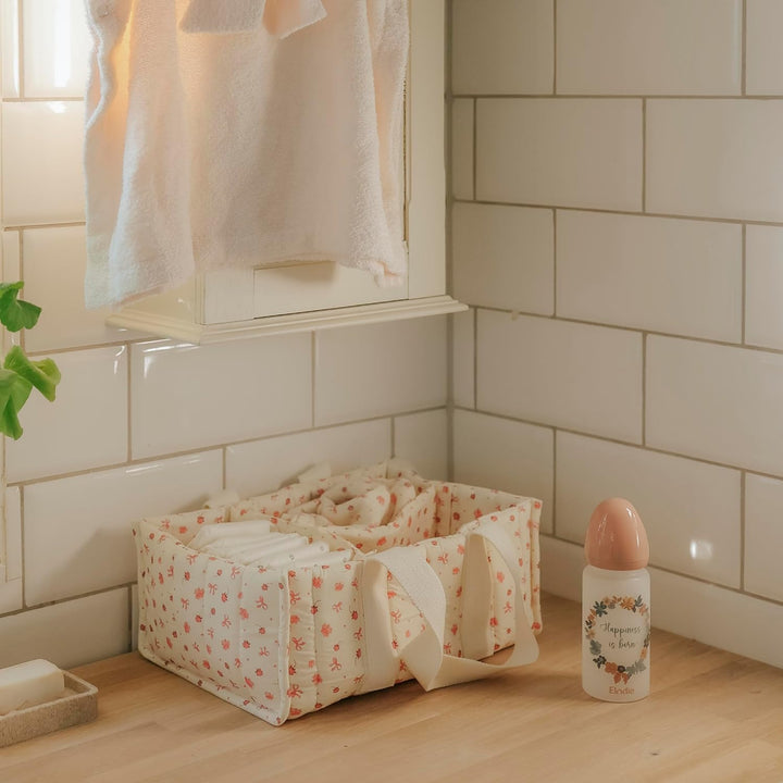 Elodie Details Diaper Caddy Organizer, Windel Organizer Tragbar mit Herausnehmbaren Fächern, Wickelt