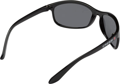 Cressi Unisex Erwachsene Rocker Sonnenbrille Für Sport Schwarz/Geräucherte Linsen Schwimmer, Schwarz