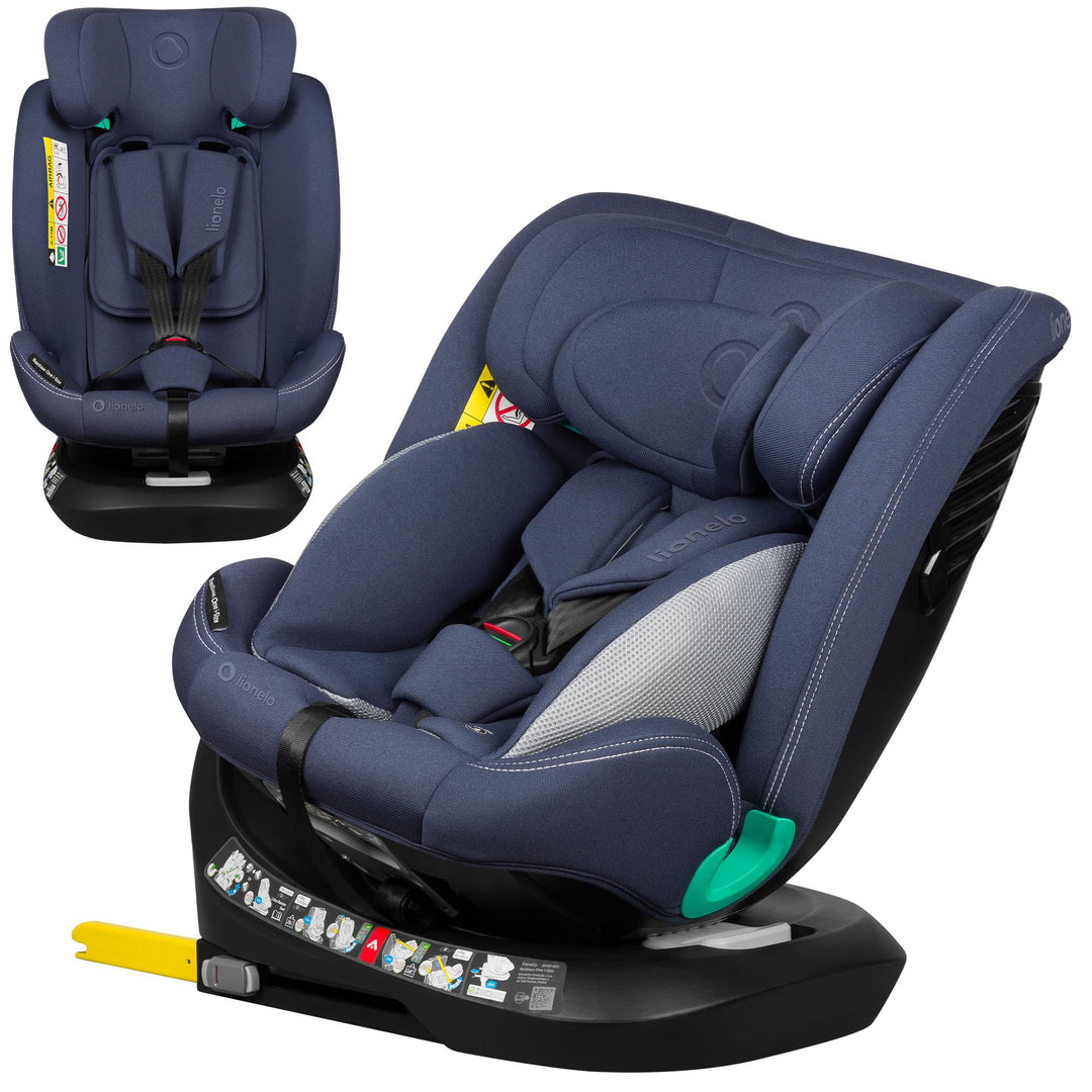 Lionelo Bastiaan i-Size One 360o drehbarer Autositz für Kinder von 40-150 cm, Montage in Fahrtrichtu