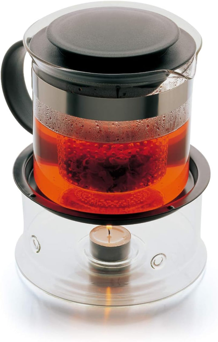 Bodum 1875-01 Teebereiter bistroNouveau (Kunststoff Teesieb, Hitzebeständiges Glas, 1,0 liters) schw