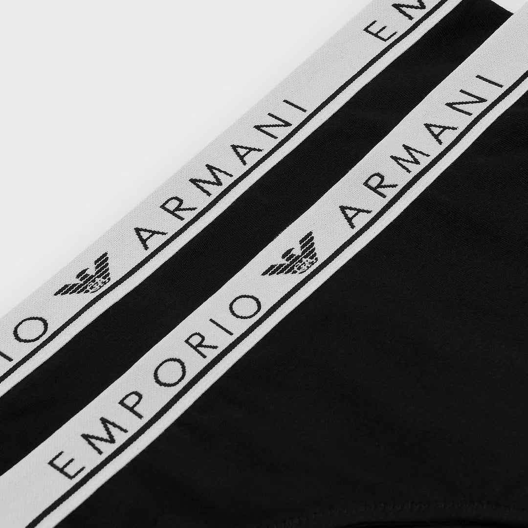 Emporio Armani Damen Briefs (2er Pack) L -00020 Black, L -00020 Black