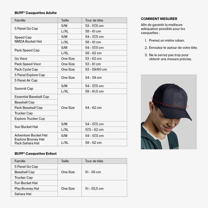 Buff Unisex Cap S-M Blau, S-M Blau