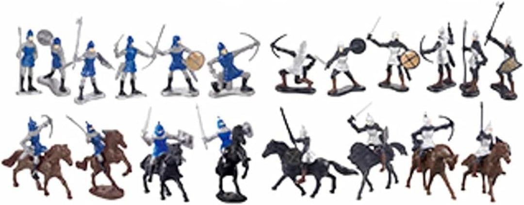 TikTakToo Coole, kleine Ritterburg mit Spielfiguren Königreich Burg Schloss DIY (mittel), mittel
