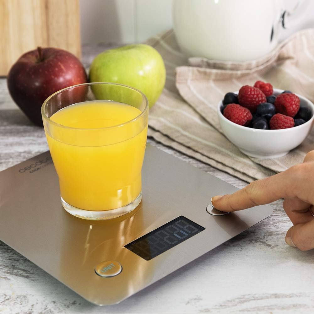Küchenwaage CookCOntrol 10000, mit App-verbindung, rostfreie Stahlverarbeitung, Druckgewicht ab 1 Gr