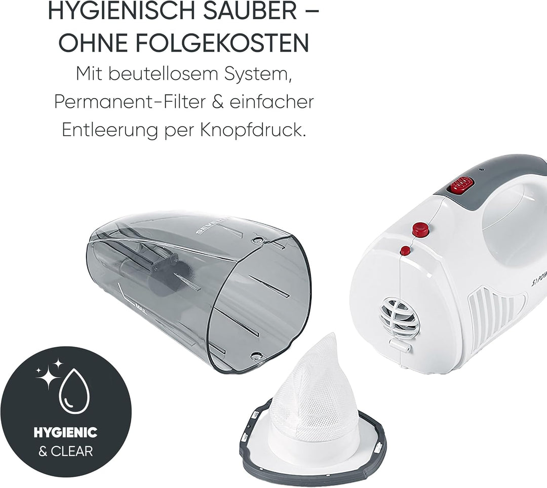 SEVERIN 3-in-1 Akku Handstaubsauger S´POWER home & car Li 20, Handsauger Nass/Trocken mit starkem 7,