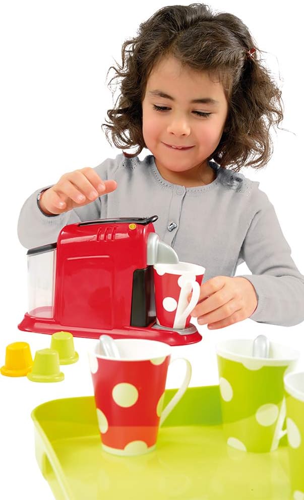 Ecoiffier - Campingkocher für Kinder - platzsparende Spielküche mit viel Zubehör, 21 Teile, Grill, T