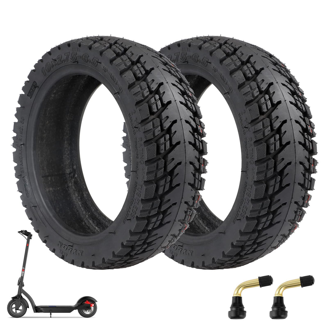 ulip (2 Stück 10x2.75-6.5 Offroad Tubeless Scooter Reifen mit Ventil Reifenersatz für Speedway5 Dual