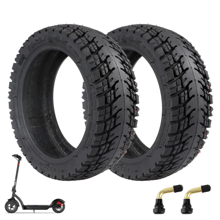 ulip (2 Stück 10x2.75-6.5 Offroad Tubeless Scooter Reifen mit Ventil Reifenersatz für Speedway5 Dual