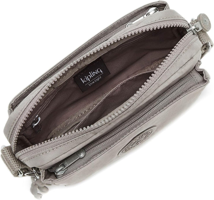 Kipling Damen Abanu Crossbody, Grau Gris, 20x13.5x7.5 cm (B x H x T) Grey Gris, Grey Gris