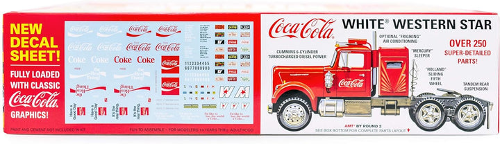 AMT AMT1160 1:25 White Western Star Semi Traktor (Coca Cola)
